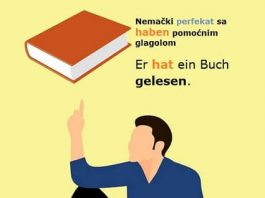 nemački perfekat sa haben pomoćnim glagolom