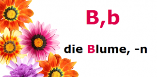 nemački slovo B reči